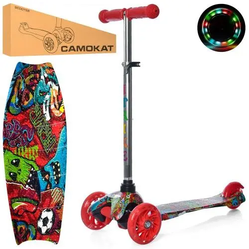 Самокат iTrike MINI Принт (Червоний) Самокат iTrike MINI Принт (Червоний)