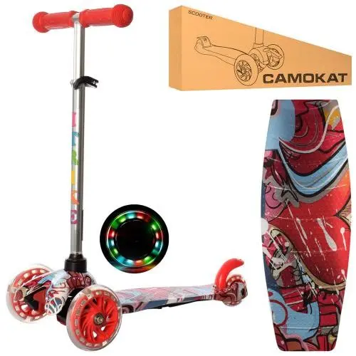 Самокат iTrike MINI Принт (Червоний) Самокат iTrike MINI Принт (Червоний)