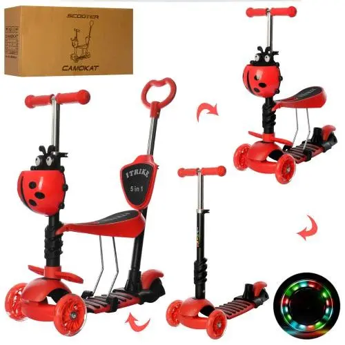Самокат 5 в 1 iTrike MAXI (Червоний) Самокат 5 в 1 iTrike MAXI (Червоний)