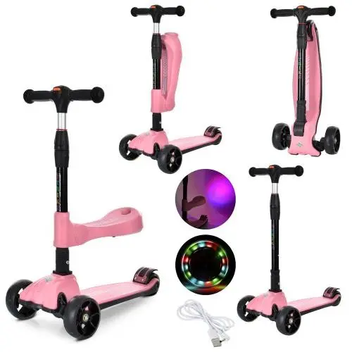 Самокат iTrike MAXI 3 в 1 (Рожевий) Самокат iTrike MAXI 3 в 1 (Рожевий)