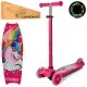 Самокат iTrike MAXI Принт (Рожевий) Фото-1