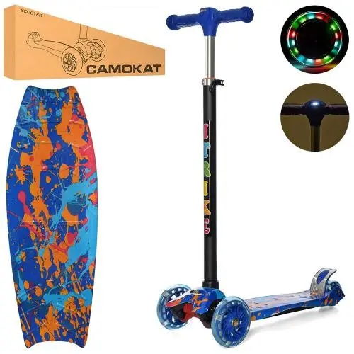 Самокат iTrike MAXI з ліхтариком (Синій) Самокат iTrike MAXI з ліхтариком (Синій)