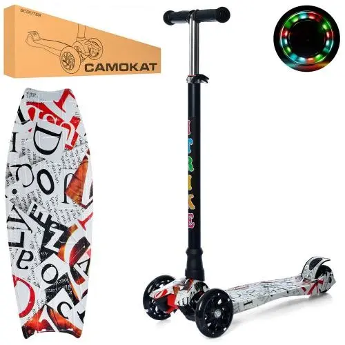 Самокат iTrike MAXI Принт (Чорний) Самокат iTrike MAXI Принт (Чорний)