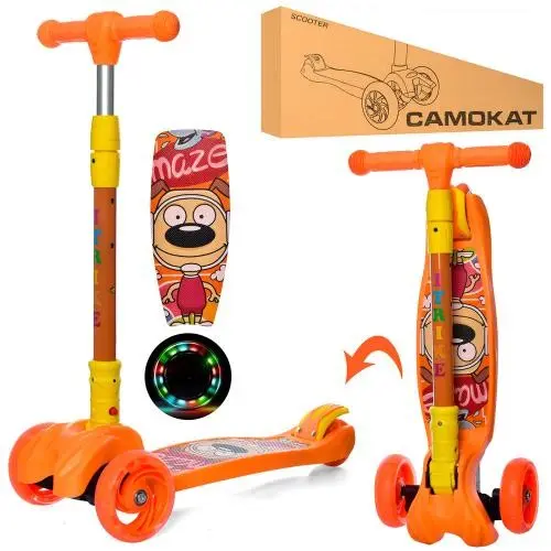 Самокат iTrike MAXI складний (Помаранчевий) Самокат iTrike MAXI складний (Помаранчевий)