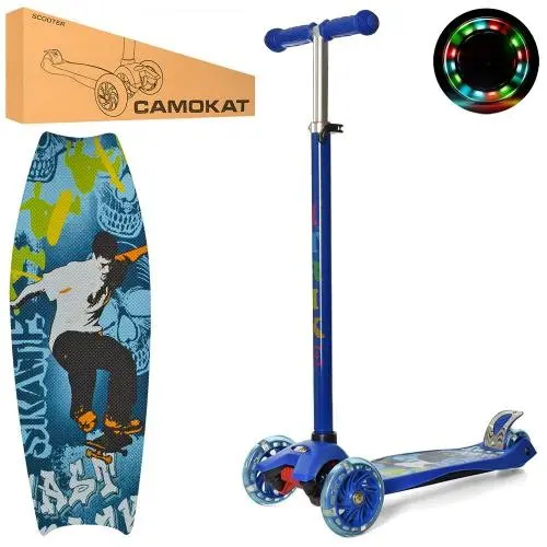 Самокат iTrike MAXI Принт (Синій) Самокат iTrike MAXI Принт (Синій)