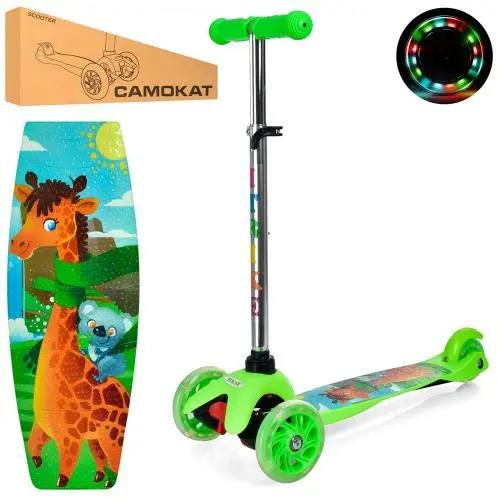 Самокат iTrike MINI Принт (Салатовий) Самокат iTrike MINI Принт (Салатовий)